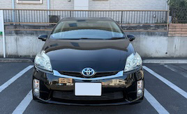 「練習用」として譲り受けた走行距離約23万kmのプリウス。今では夢を一緒に追う“パートナー”になった